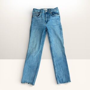 Zara Light Blue Straight Leg Jeans
